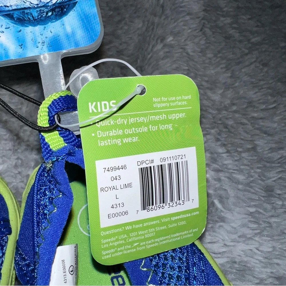 🆕NWT Speedo kids water shoes size Large 9-10